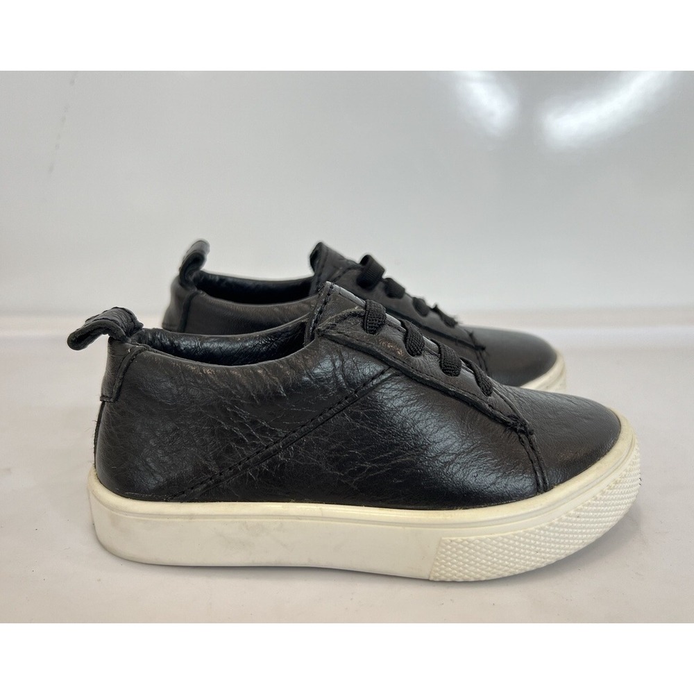 FRESHLY PICKED Stretchy Elastic Lace Sneaker Toddler Boys 6 Leather Shoes‎